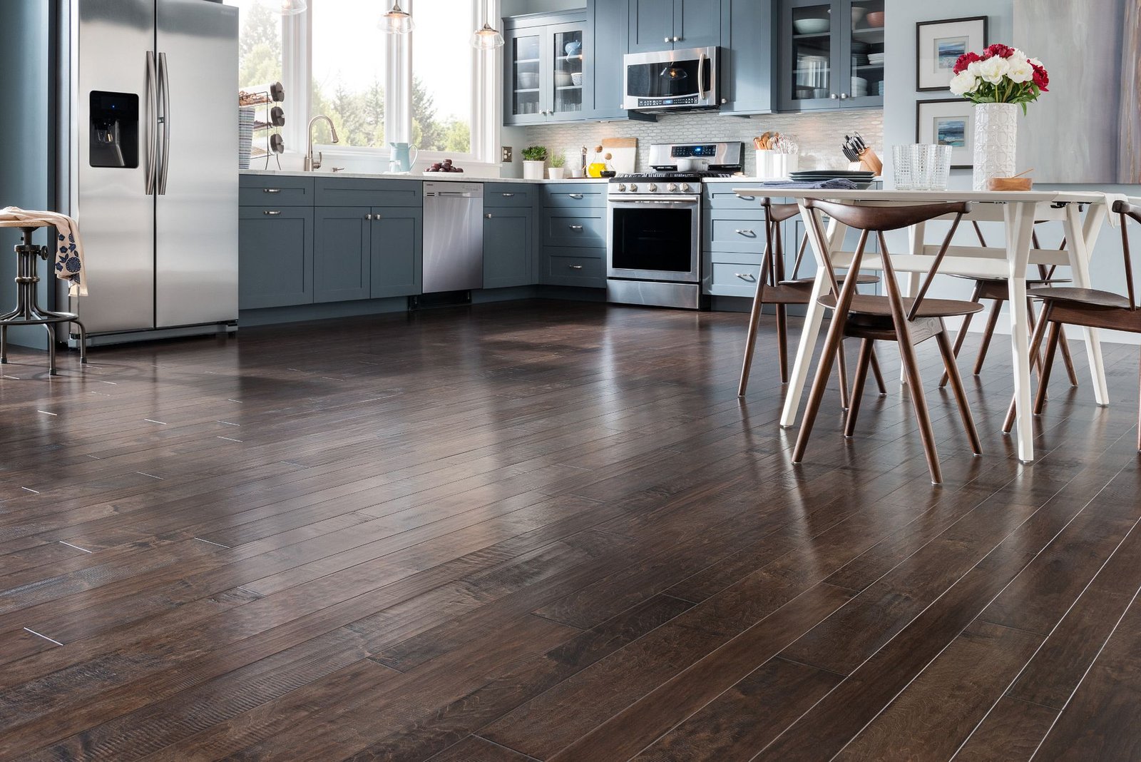 Premium hardwood flooring installation